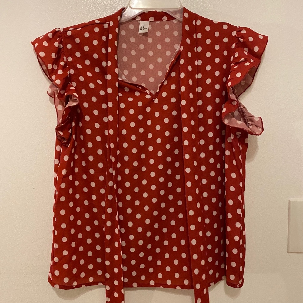 Polka dot blouse
